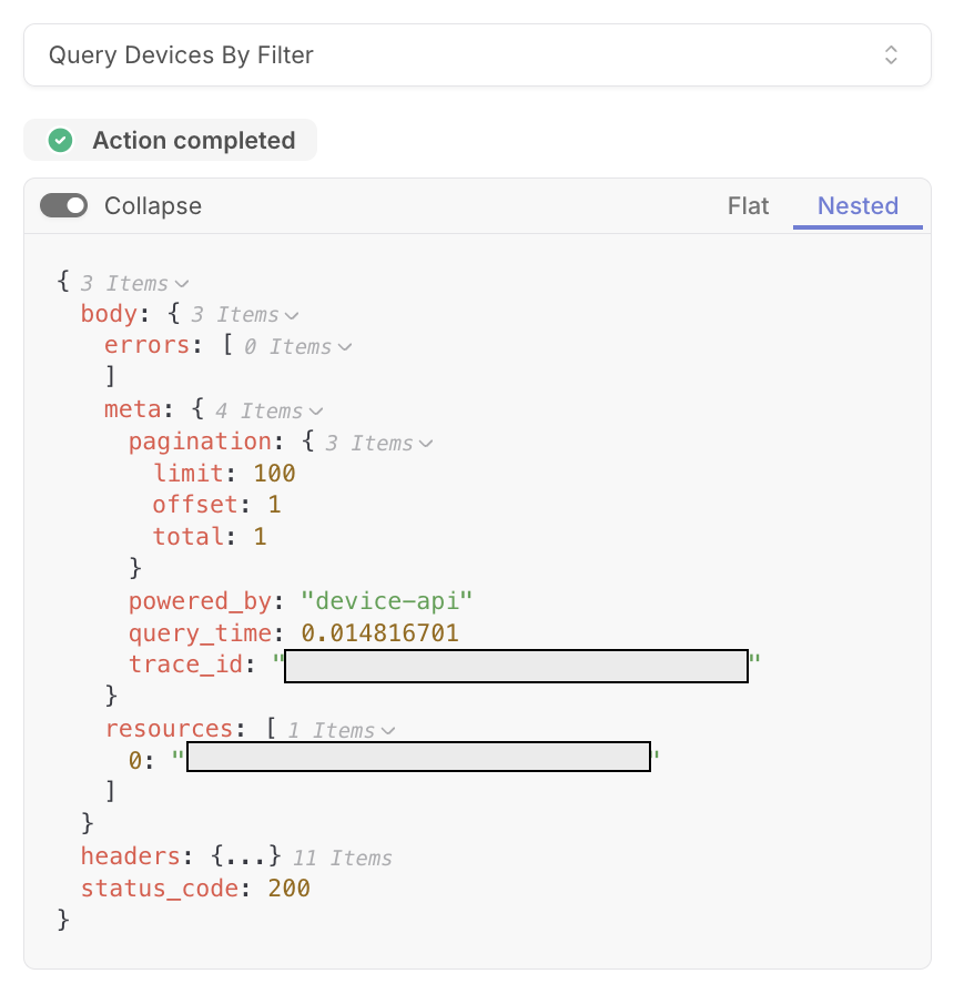 Query Device By Filter